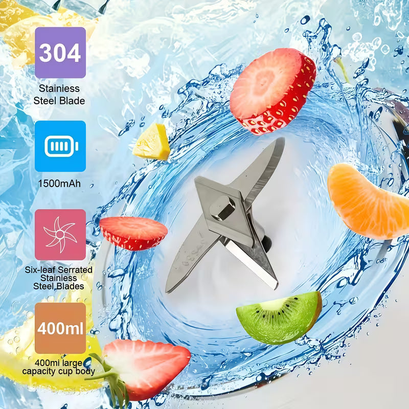 Six-Blade Portable Juicer Cup