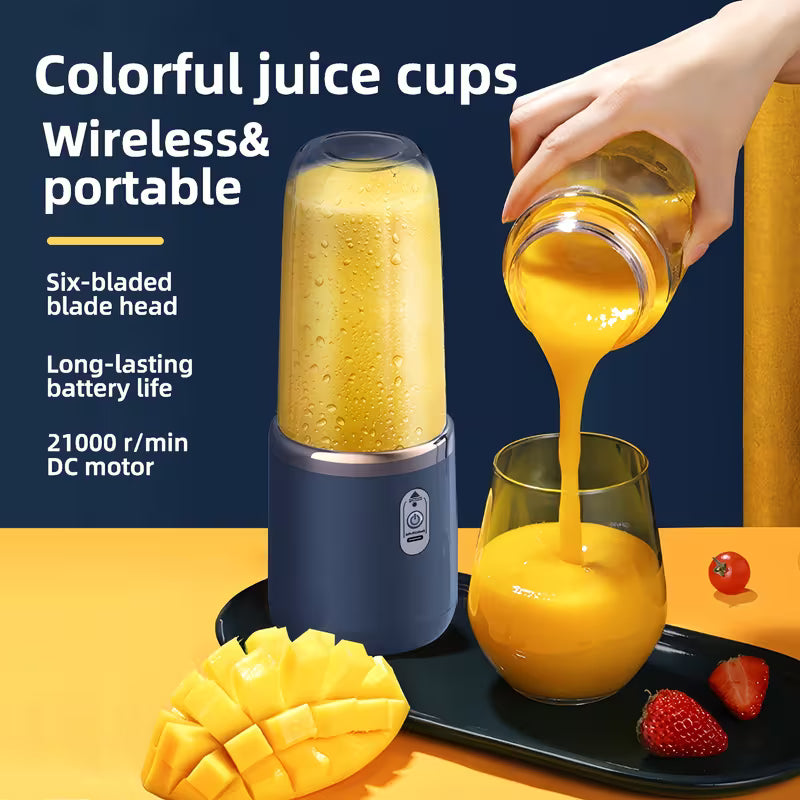 Six-Blade Portable Juicer Cup
